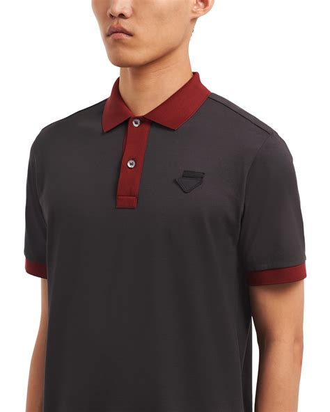 prada grey t shirt|prada polo shirt sale.